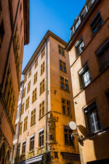 Fototapeta premium Dans les rues de Lyon Presqu’île en France