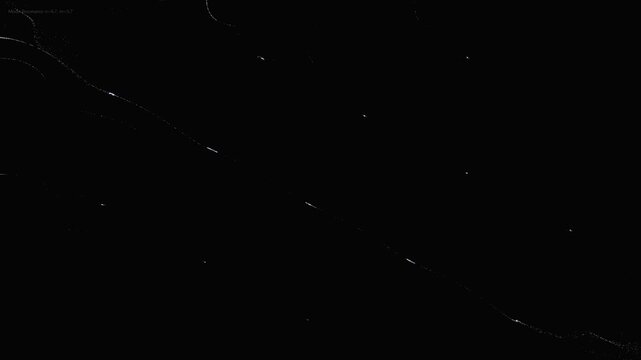 Abstract Visualization of Data Points Moving in Motion