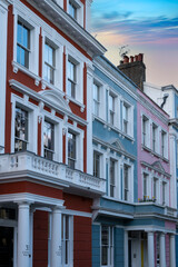 Obraz premium Colourful London residential architecture at Chalcot Square