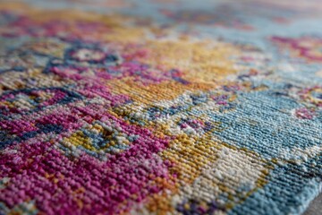 Obraz premium colorful vintage rug with distressed faded effect
