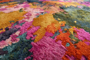 Obraz premium modern abstract rug with splash of bright colors