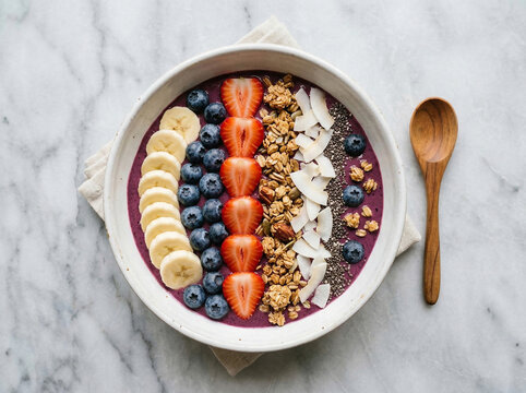 Smoothie Bowl Fruit Granola Breakfast Portrait
스무디 볼 과일 그래놀라 아침 음식 포트레이트