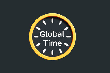 Fototapeta premium World clock showing multiple time zones for international business needs