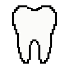 Fototapeta premium Vector of a single tooth icon
