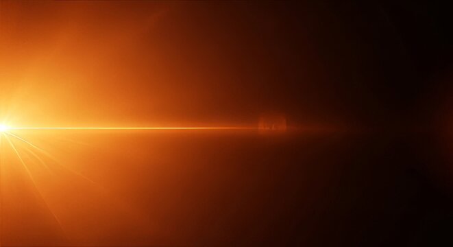 A stunning abstract background with a bright orange glow and dark background for creative designs