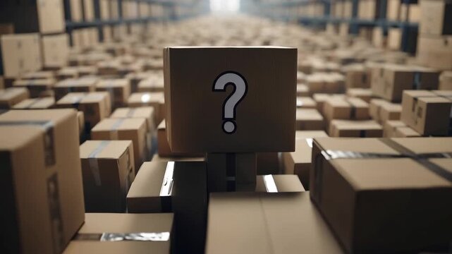 Exploring a warehouse full of mystery boxes with unknown contents