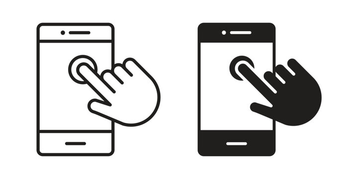 Self service icon. Simple linear element illustration. Thin stroke sign can be used for web, mobile and UI.
