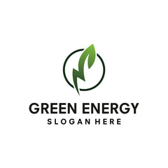 Fototapeta premium Vector design template natural energy, bio fuel