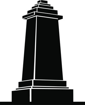 Tall, imposing obelisk monument with a stepped base and pyramidion top