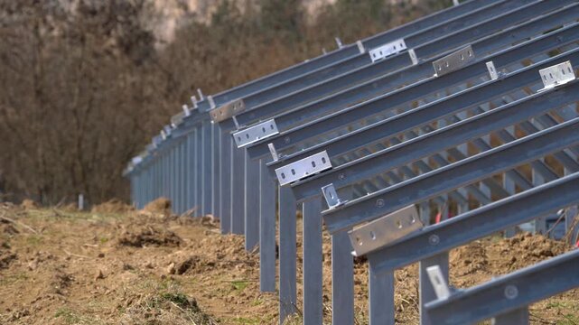 Construction of a Solar Power Plant - (4K)