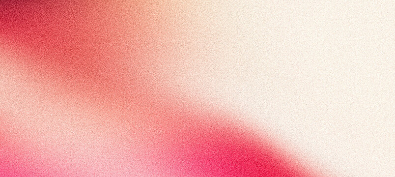 Pink orange red grainy gradient background, abstract blurred noise texture shape on light backdrop for header, poster, banner, wallpaper design