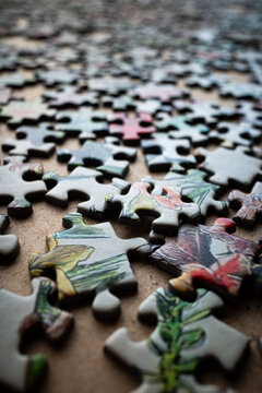 Puzzlest&uuml;cke. Geduldsspiel. Klassisches P.