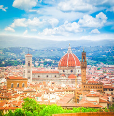 Fototapeta premium cathedral Santa Maria del Fiore, Florence, Italy