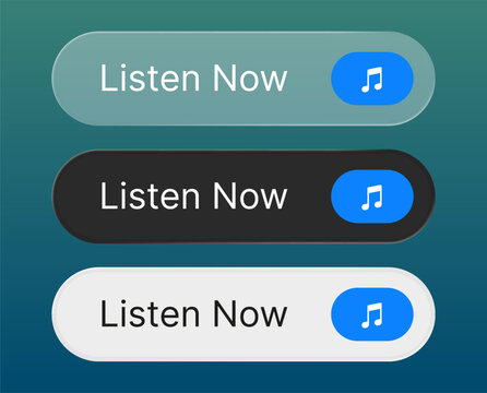 Listen now buttons for element call to action design
