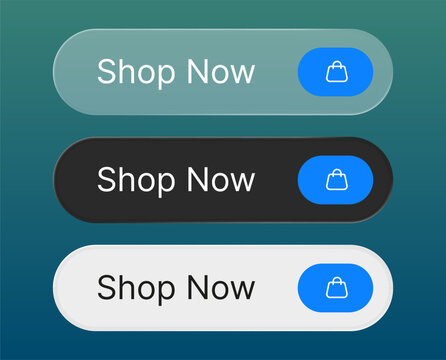 Shop now buttons for element call to action design