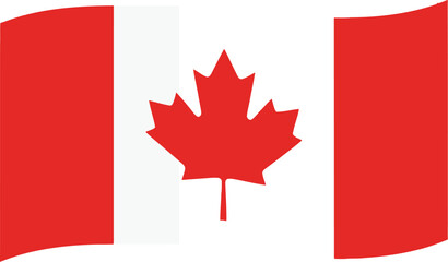Obraz premium The national flag of canada