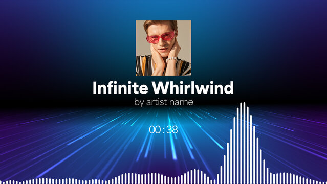 Audio Visualizer Theme 3 &ndash; Dynamic Music Spectrum Animation, Sound Wave Equalizer Display, Modern Audio Reactive Motion Graphics for Music Videos and Social Media