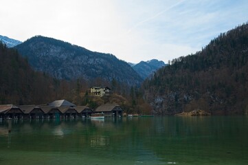 Obraz premium Königsee lake near Berchtesgaden in Bavaria