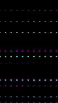 Abstract Digital Glitch With Horizontal Lines And Dots