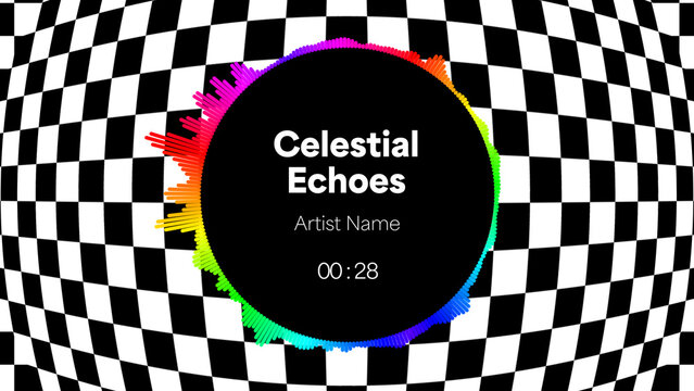 Audio Visualizer Theme 12 &ndash; Dynamic Music Spectrum Animation, Sound Wave Equalizer Display, Modern Audio Reactive Motion Graphics for Music Videos and Social Media