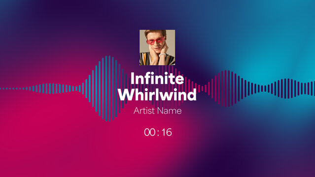 Audio Visualizer Theme 13 &ndash; Dynamic Music Spectrum Animation, Sound Wave Equalizer Display, Modern Audio Reactive Motion Graphics for Music Videos and Social Media