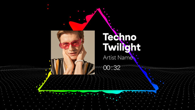 Audio Visualizer Theme 17 &ndash; Dynamic Music Spectrum Animation, Sound Wave Equalizer Display, Modern Audio Reactive Motion Graphics for Music Videos and Social Media