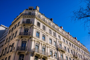 Dans les rues de Lyon Presqu&rsquo;&icirc;le en France