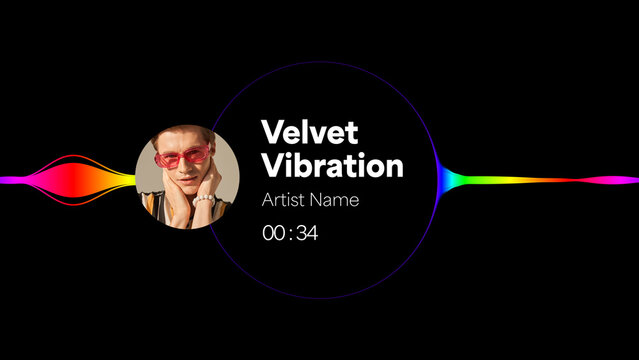 Audio Visualizer Theme 26 &ndash; Dynamic Music Spectrum Animation, Sound Wave Equalizer Display, Modern Audio Reactive Motion Graphics for Music Videos and Social Media