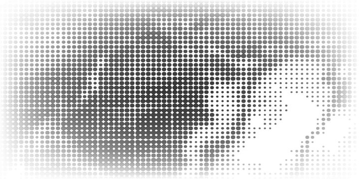 Abstract halftone seamless camouflage, led style texture. illustration
