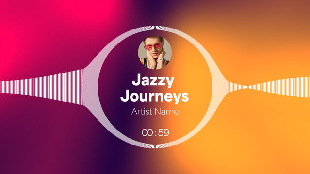 Audio Visualizer Theme 38 &ndash; Dynamic Music Spectrum Animation, Sound Wave Equalizer Display, Modern Audio Reactive Motion Graphics for Music Videos and Social Media