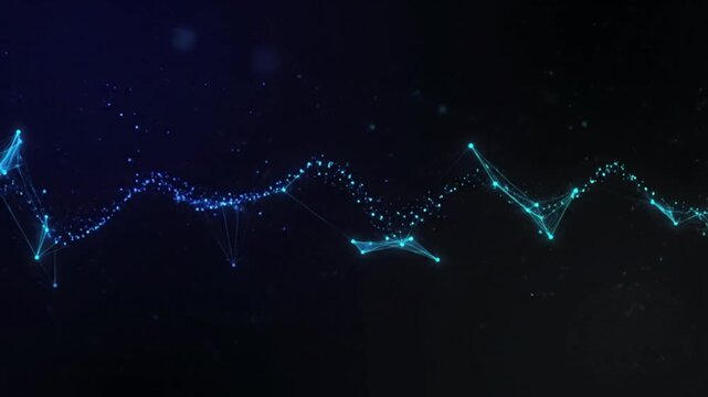 Subtle Digital Data Network Motion Background for Professional Corporate Slides