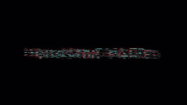 Retro TV Glitch Zoom Effect, Mission Failed Text Animation in 4K