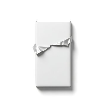 A white envelope with a torn flap on a plain background