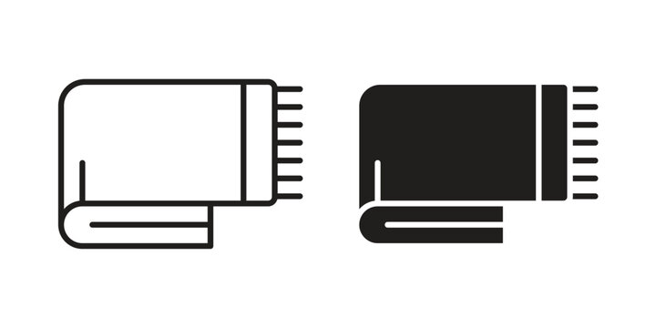 blanket icon concept. Simple solid style. line stroke icons
