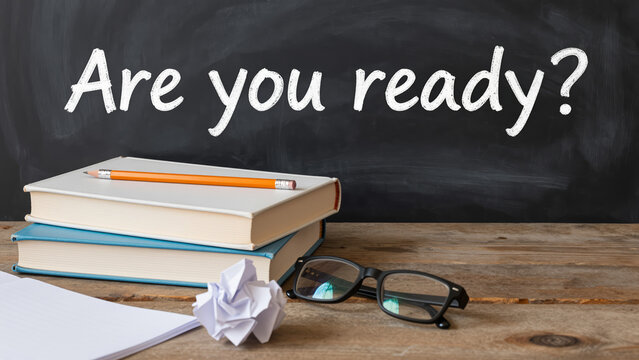Academic Study Still Life &ndash; Chalkboard Message, Stacked Books, and Glasses for Exam Preparation, Education Blogs, and Student Motivation