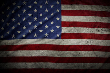 Grunge American flag