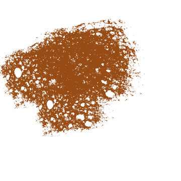 Abstract brown splat brush stroke illustration art
