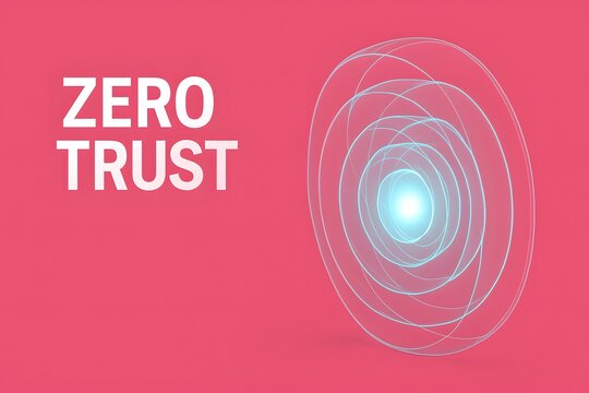 Zero Trust Security Rings Concept Showing Layered Access Control for Corporate Networks