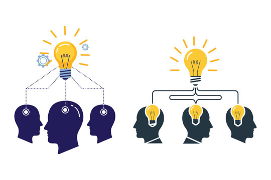 Creative idea generation and collaboration concept