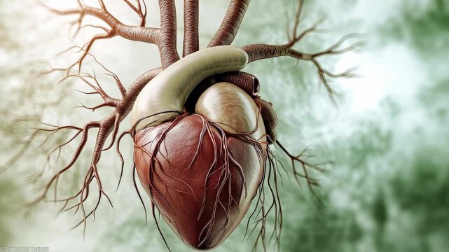 Exploration of the Heart Structure Shown With Details in Four Frames