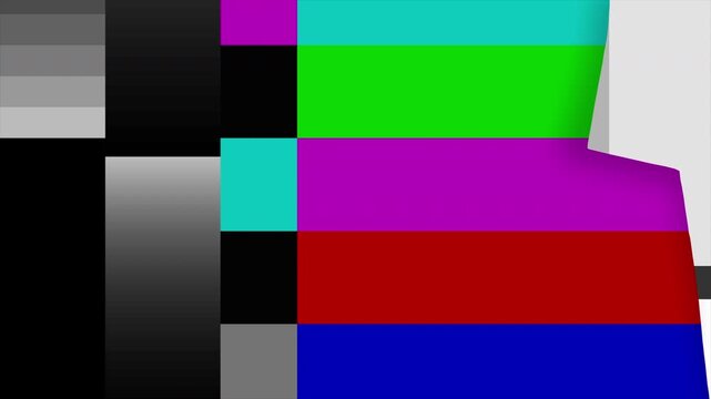 Color bars television test pattern