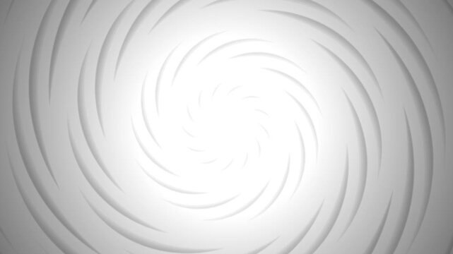 White 3D spiral swirl background with embossed texture and soft shadows for a clean minimalist aesthetic.