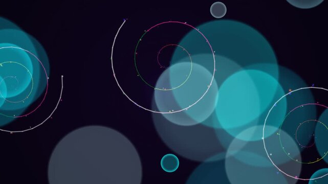 abstract blue background with circles