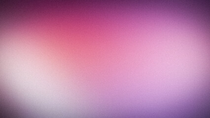 Obraz premium Vibrant grainy gradient background with pink purple and soft white aesthetic tones