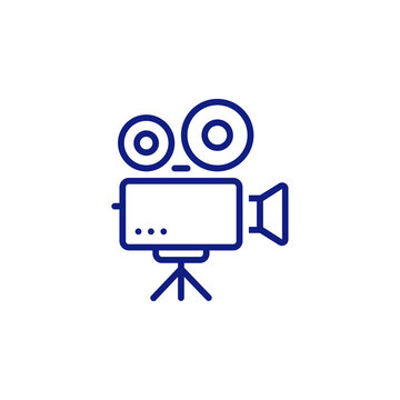 Video Camera Icon isolated on transparent background
