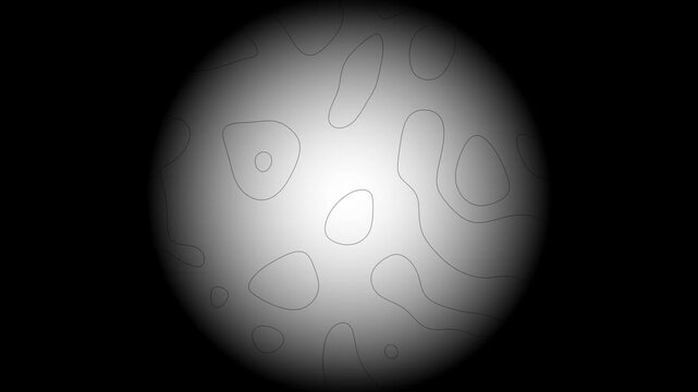 Abstract topographic map pattern with black contour lines on white background, seamless motion graphics loop, 4K terrain elevation visualization for clean and modern aesthetic backgrounds