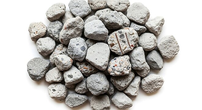 A Pile of Angular Rocks: A collection of rough-hewn, angular rocks forming a textured heap, showcasing their natural, raw, and enduring essence.