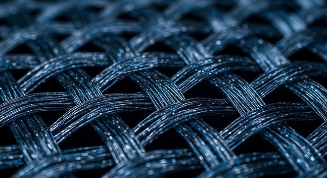 Interlaced Weave: Intricate weave creating a textured surface, showcasing the detailed craftsmanship and structural elegance. 