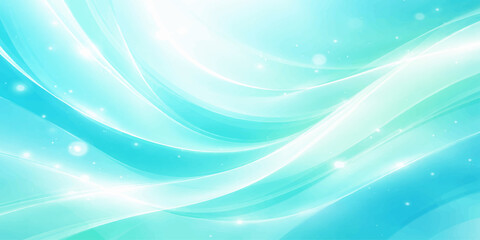 Fototapeta premium Abstract blue background featuring flowing waves of light and soft curves in a smooth vector design that creates a motion texture and fractal energy pattern for a modern wallpaper illustration