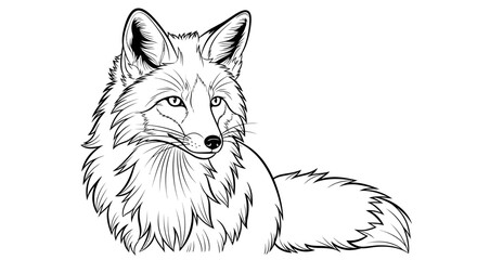 Obraz premium vector illustration of a wolf